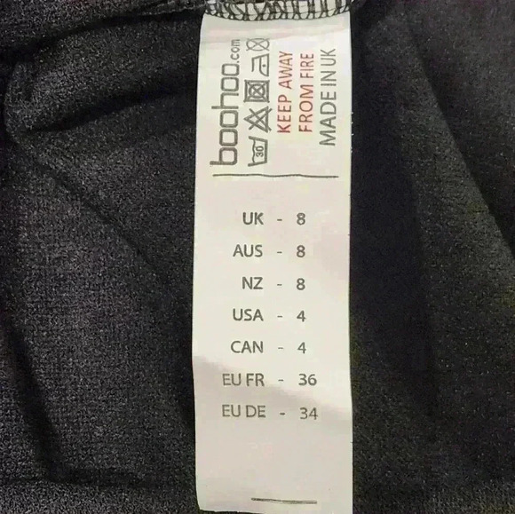 NEW NWT Boohoo Women's Mila Rose Printed Embroidered Shift Dress  Sz 4 US, 8 UK - Picture 6 of 9